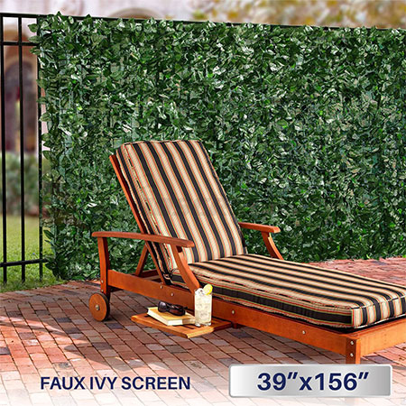 5. Windscreen4less Artificial Ivy Decorative Fence