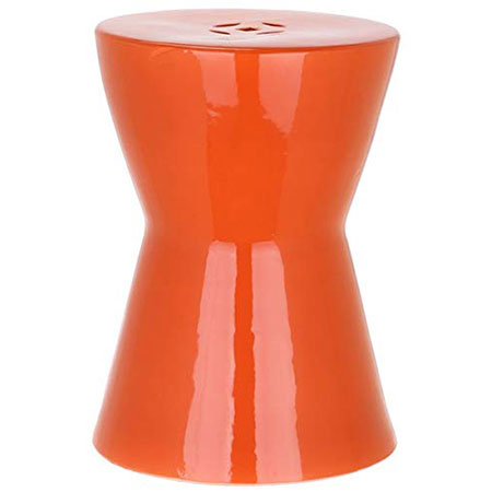 1. Safavieh Castle Gardens Liana Orange Garden Stool