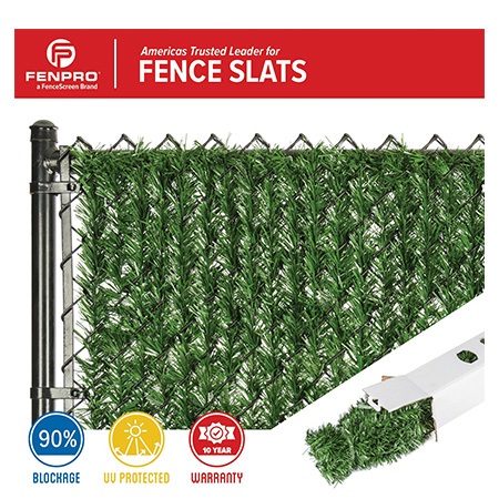 9. Fenpro Hedge Slats for Chain Link Fence