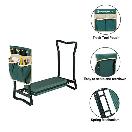 4. SONGMICS Garden Kneeler Seat