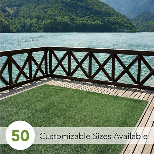 3. Indoor/Outdoor Artificial Grass by iCustomRug