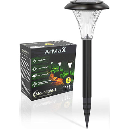 2. ArMax Solar Pathway Lights Outdoor