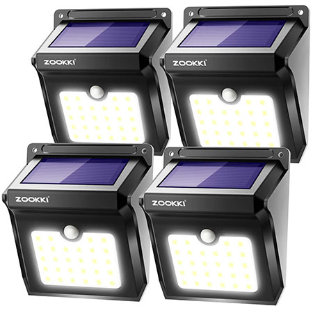 5. ZOOKKI Solar Lights Outdoor