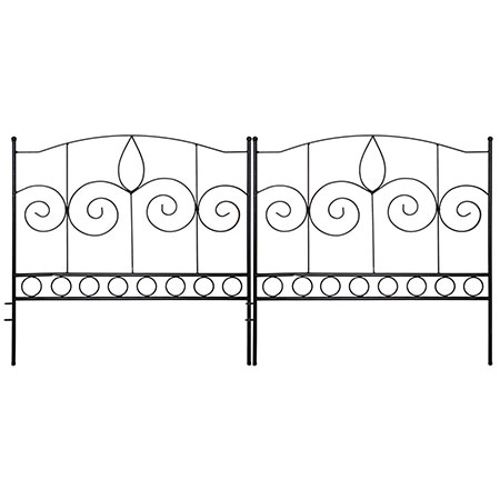 6. Gray Bunny Decorative Garden Fence 