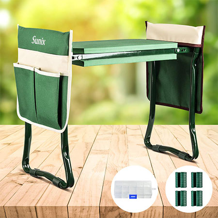 6. Sunix Folding Garden Kneeler & Seat