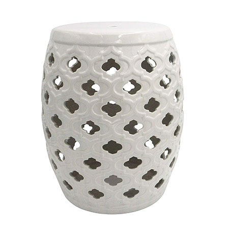 3. Ravenna Home Moroccan-Pattern Garden Stool