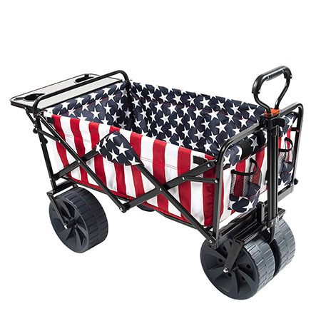 3. Mac Sports Collapsible Wagon Review, American Flag Pattern