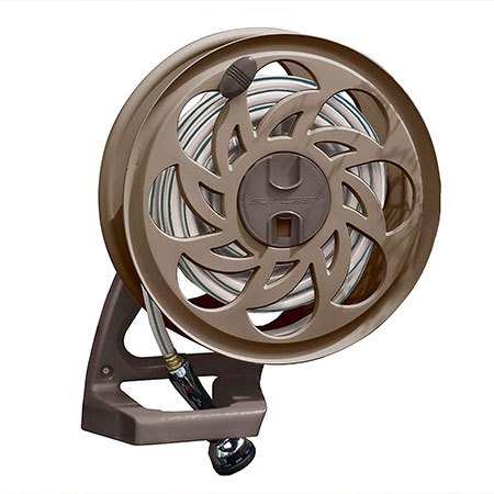 8. Suncast Sidetracker Garden Hose Reel