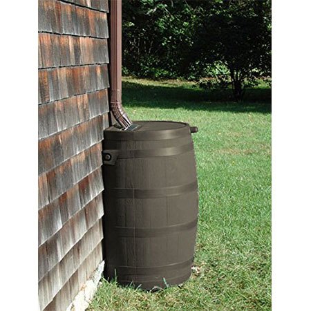 2. RTS Home Accents 50-Gallon Water Collection Barrel