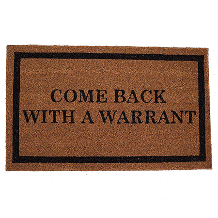 3. BirdRock Home Warrant Coir Doormat