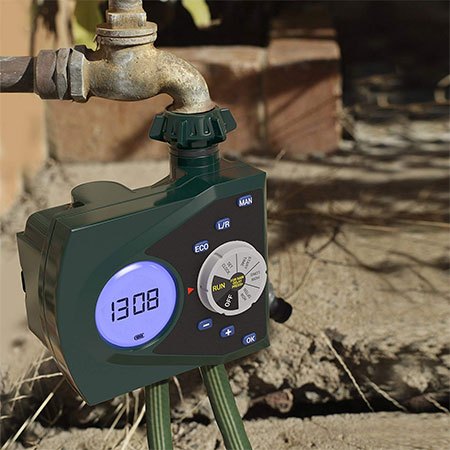 1. Gideon Dual-Valve Hose Water Timer