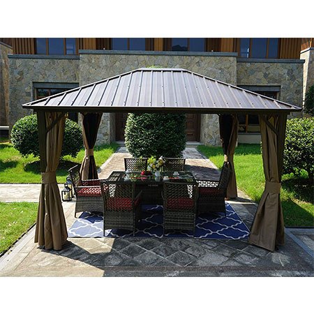9. Kozyard Rosana 10'x12' Hardtop Gazebo