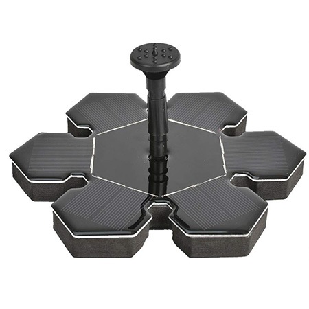 2. Solar Water Fountain for Bird Bath by JuTai