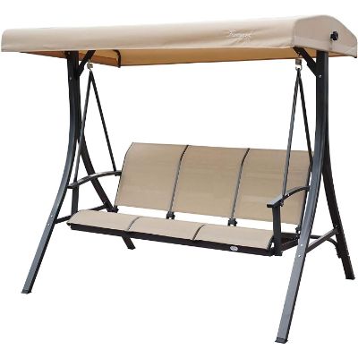 7. Kozyard Brenda 3 Person Outdoor Patio Swing